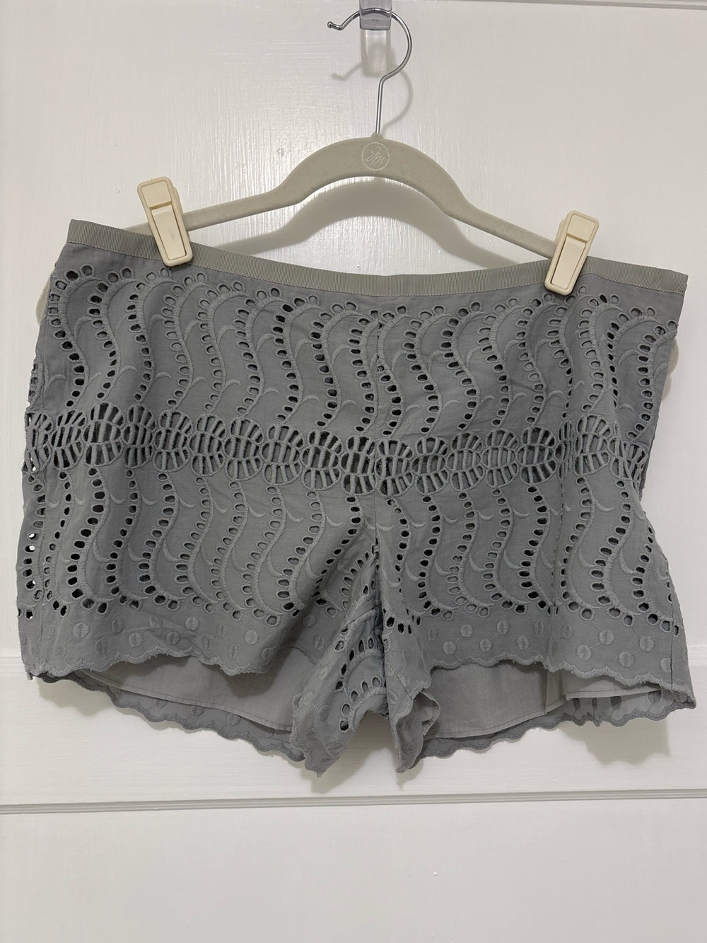 J. Crew Gray Eyelet Lace Women Shorts